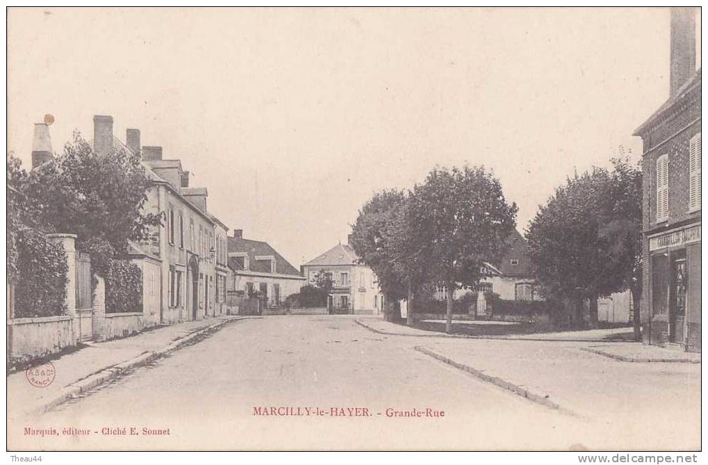 ¤¤  -  MARCILLY-le-HAYER   -  Grande-Rue  -  ¤¤ - Marcilly