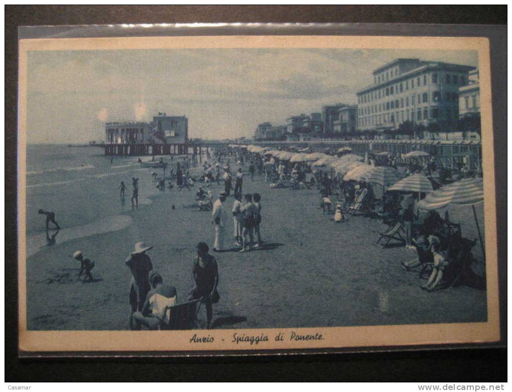 ITALY Anzio Spiaggia Di Ponente Beach Lazio Roma Card Italia Italie - Altri & Non Classificati