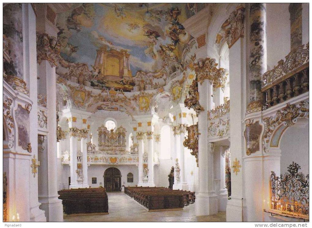 Cp , ALLEMAGNE , WALLFAHRTSKIRCHE , "Die Wies" - Weilheim