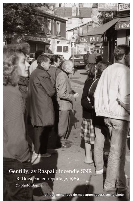 Bonnel Maurice - GENTILLY  94 - Angle Rue Division Général Leclerc & Av Raspail -1989 Incendie SNR ©Bonnelphoto - Gentilly