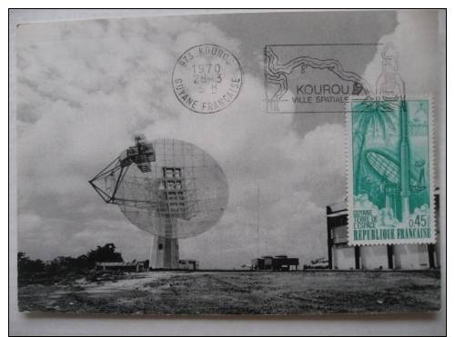 Kourou  Ville Spatiale 1970   Guyane      Timbre - Oblitération De Collection - Autres & Non Classés