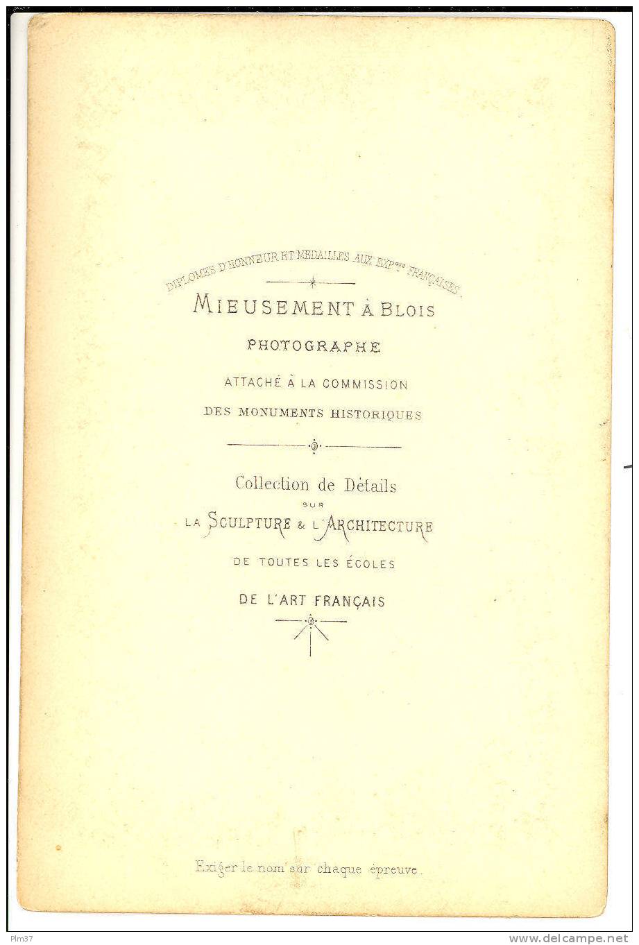 41 - Chateau De BLOIS - Partie Louis XII - Photographe Mieusement - Anciennes (Av. 1900)