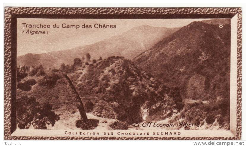 CHROMO Chocolat Suchard Collection Coloniale Tranchée Du Camp Des Chênes Algérie - Suchard