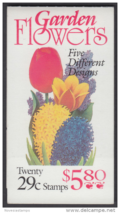 !a! USA Sc# 2764a MNH BOOKLET(20) - Garden Flowers - 3. 1981-...