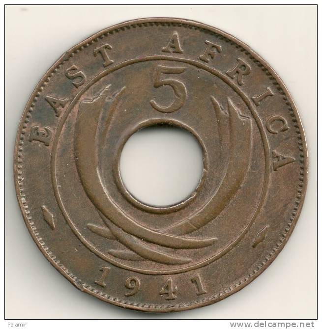 East Africa  5 Cents  KM#25.1  1941 I Thick Flan - Colonie Britannique