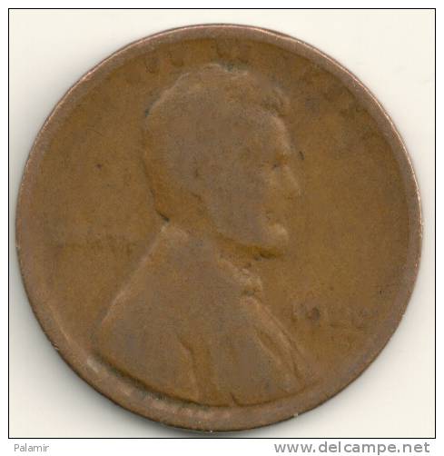 USA  1 Cent     KM#132  1920 - 1909-1958: Lincoln, Wheat Ears Reverse