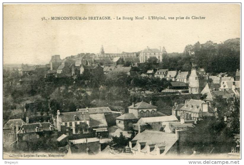 22 - CPA Moncontour - Le Bourg Neuf - L'Hôpital, Vue Prise Du Clocher - Moncontour