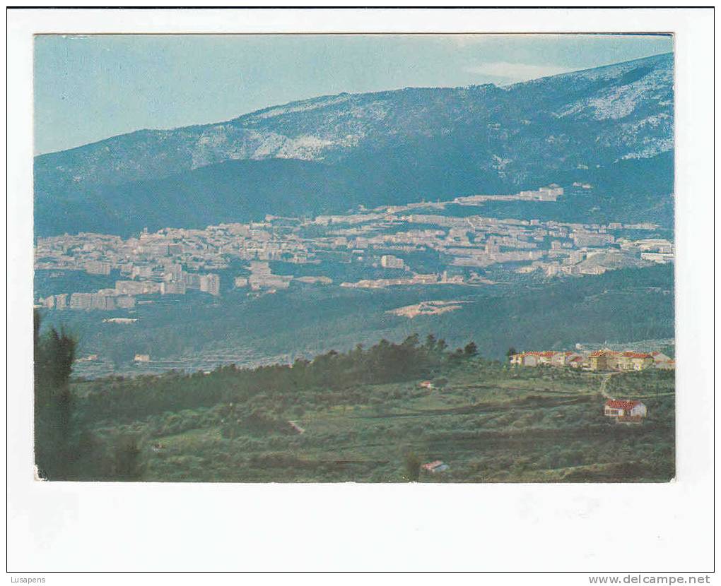 Portugal Cor 12014 – COVILHÃ - PANORÂMICA VENDO-SE NEVE NA SERRA - Castelo Branco