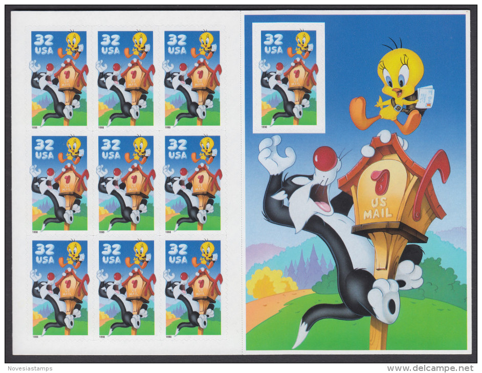 !a! USA Sc# 3204 MNH SHEET(10) - Sylvester & Tweety - Feuilles Complètes