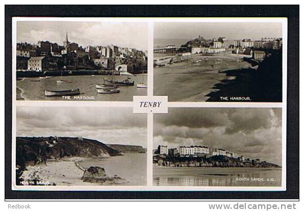 RB 700 -  1959 Judges Real Photo Multiview Postcard Tenby Pembrokeshire Wales - Pembrokeshire