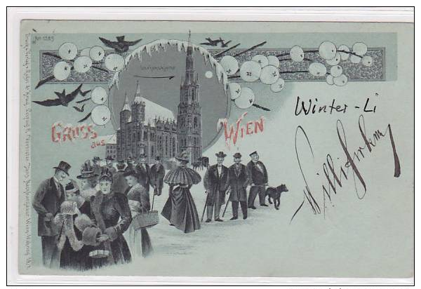 Wien (A) Stefanskirche, Winter-Litho,  1898   ***71030 - Autres & Non Classés