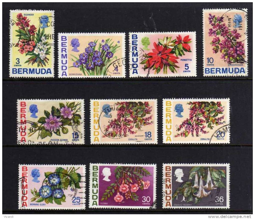 Bermuda - 1970/75 - Flowers (Part Set) - Used - Bermudes