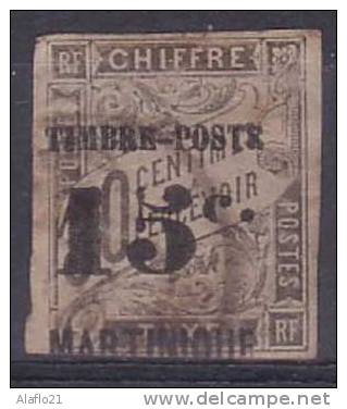 £5 -  MARTINIQUE -   N° 22 - OBLITERE - Surcharge à Cheval - Andere & Zonder Classificatie