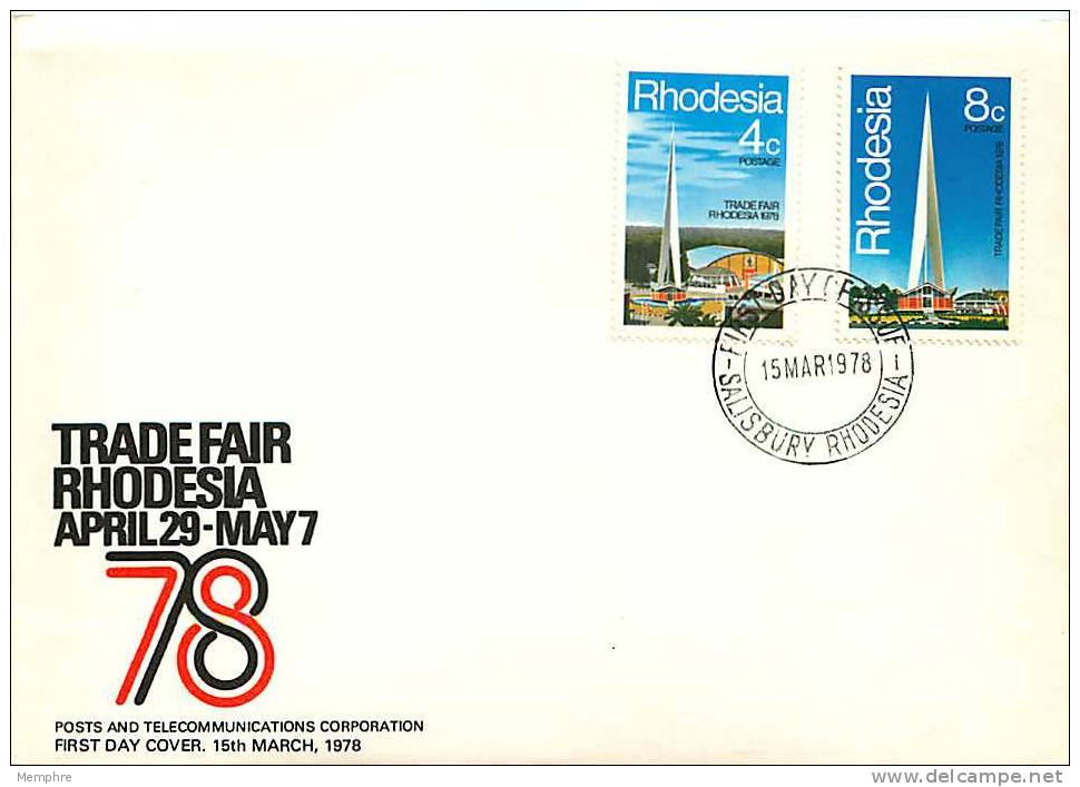 1978 RHODESIA  Trade Fair  Unaddressed FDC - Rhodésie (1964-1980)