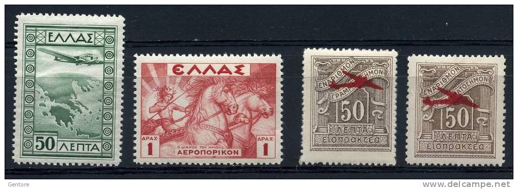 GREECE 1933-42 Air Stamps             Absolutely Perfect MNH ** - Unused Stamps