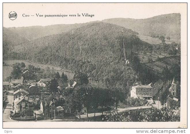 Coo  Vue Panoramique Vers Le Village - Autres & Non Classés