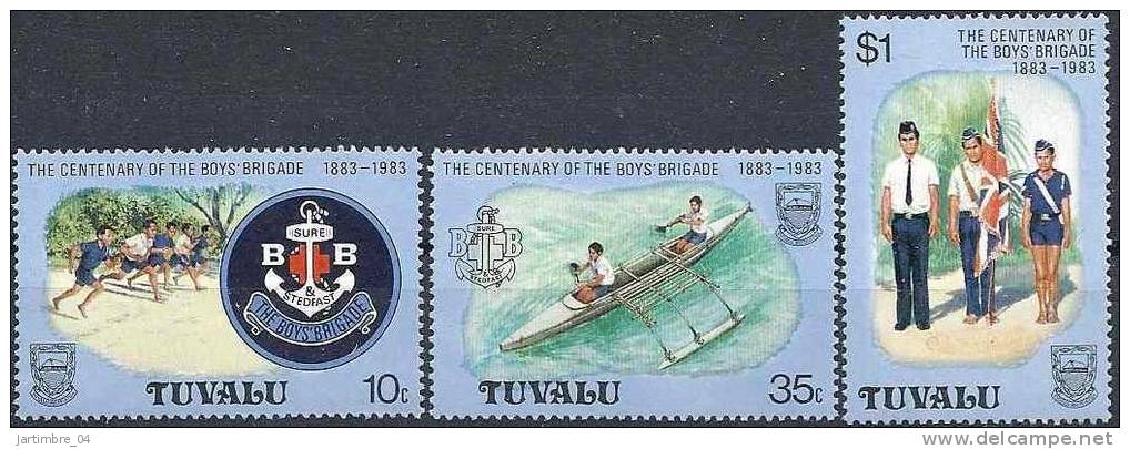 1983 TUVALU 205-07** Scoutisme - Tuvalu