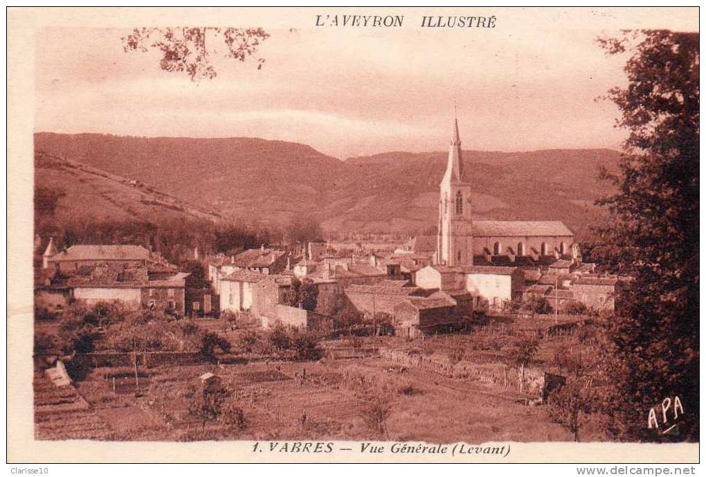 12 Vabres Vue Generale(levant) - Vabres