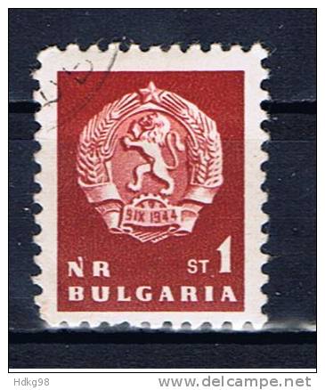 BG+ Bulgarien 1963 Mi 1360 Wappen - Usados