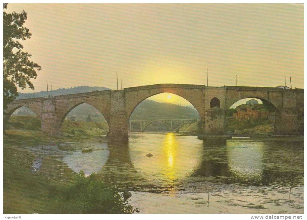 Cp , ESPAGNE , ORENSE , Pont Romain Sur Miño - Orense