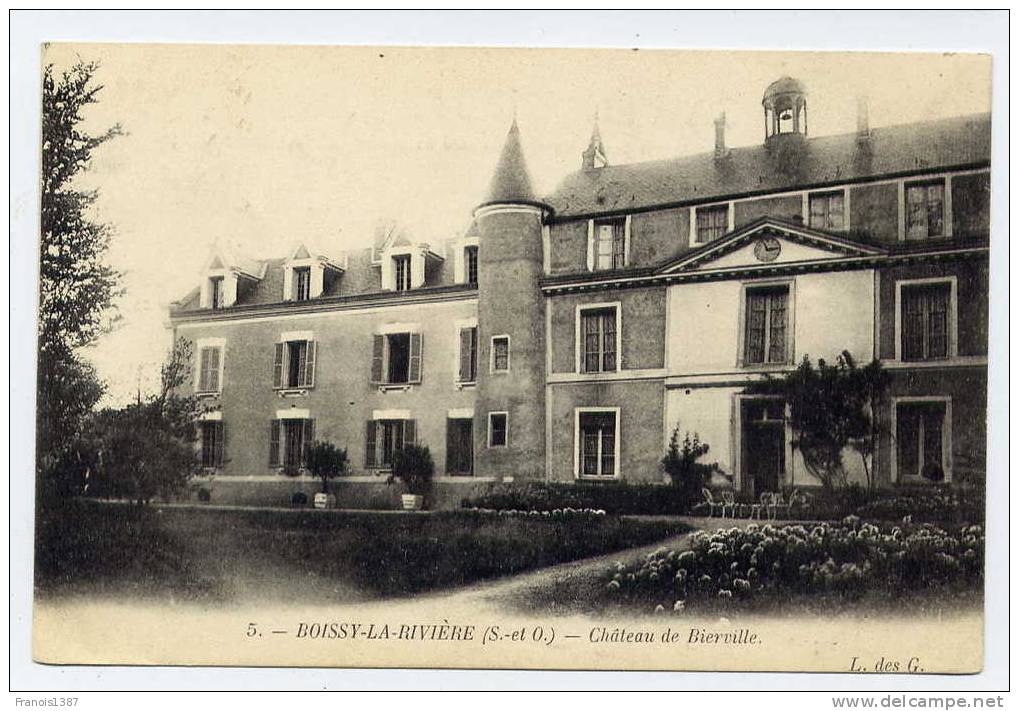 Ref 173 - BOISSY-la-RIVIERE - Château De BIERVILLE (1905) - Boissy-la-Rivière