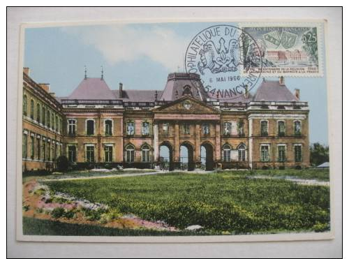 Chateau De LUNEVILLE Nancy 1966 Carte Postale Timbre-Oblitération De Collection - Luneville