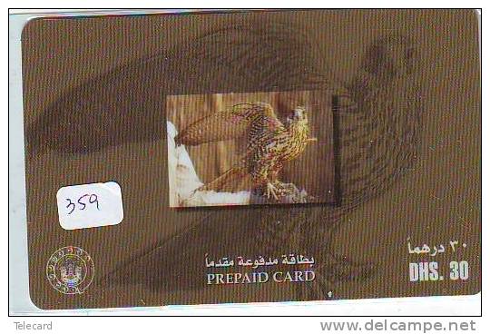 Telecarte UAE *  OISEAU EAGLE  (359) AIGLE * VAR * Bird Phonecard  * Vogel * Telefonkarte ADLER * AGUILA - Águilas & Aves De Presa