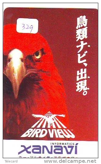 Telefonkarte  JAPAN * Telecarte JAPON *  OISEAU EAGLE  (329) AIGLE * Bird Phonecard  * Vogel *  ADLER * AGUILA - Águilas & Aves De Presa