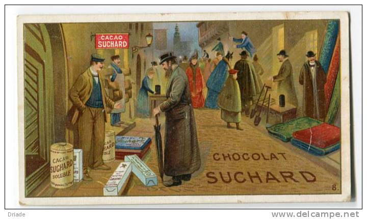 FIGURINA CROMO PUBBLICITà CIOCCOLATO SUCHARD MILKA VELMA CHOCOLAT - Suchard