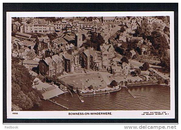 RB 702 - Aerial Real Photo Postcard Bowness-on-Windermere Lake District Cumbria - Other & Unclassified