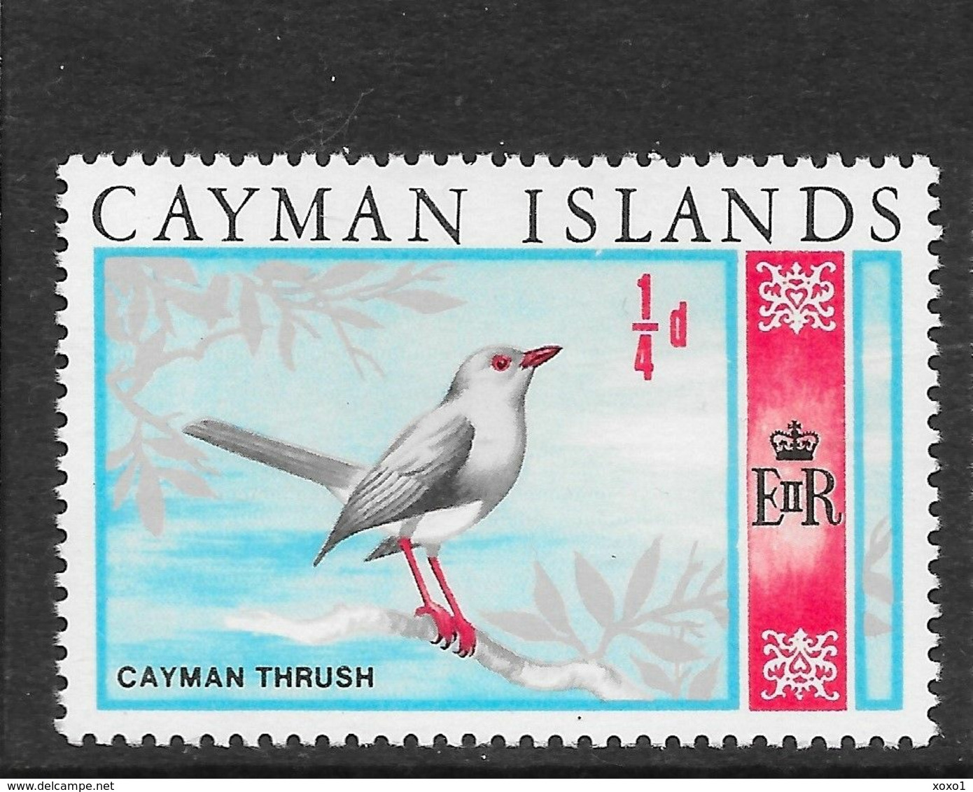 Cayman Islands 1969 MiNr. 211 Kaiman Birds (an Extinct) Grand Cayman Thrush 1v MNH** 0,30 € - Kaaiman Eilanden