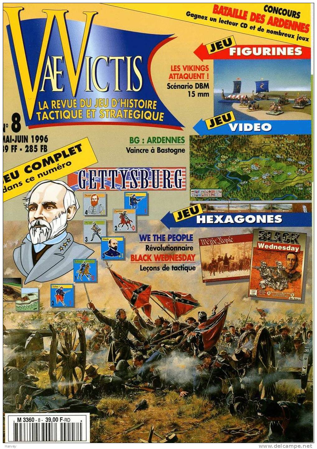 Vae Victis N°08 Mai-juin 1996 "Campagne De Gettysburg 1863" - Andere & Zonder Classificatie