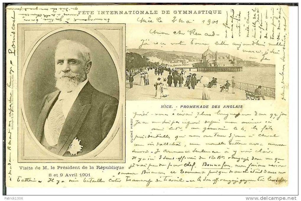 CPA  Visite De Mr Le Président De La République 1901 Fête De La Gymnastique NICE   3404 - Demonstrations