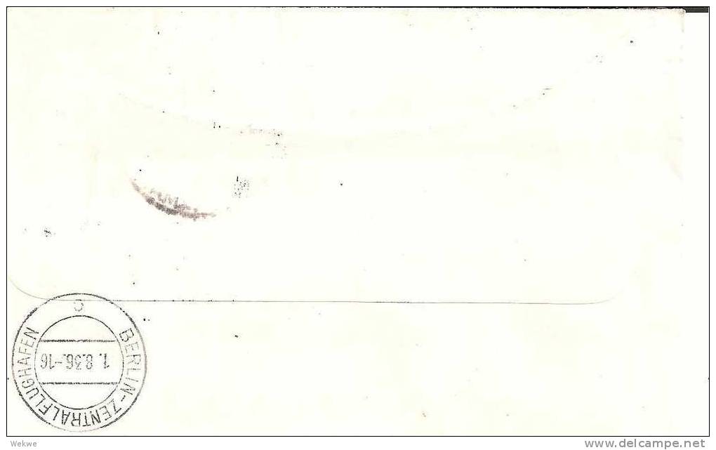 Oy111/ Zeppelin Olympiafahrt 1. 8.1936 - Briefe U. Dokumente