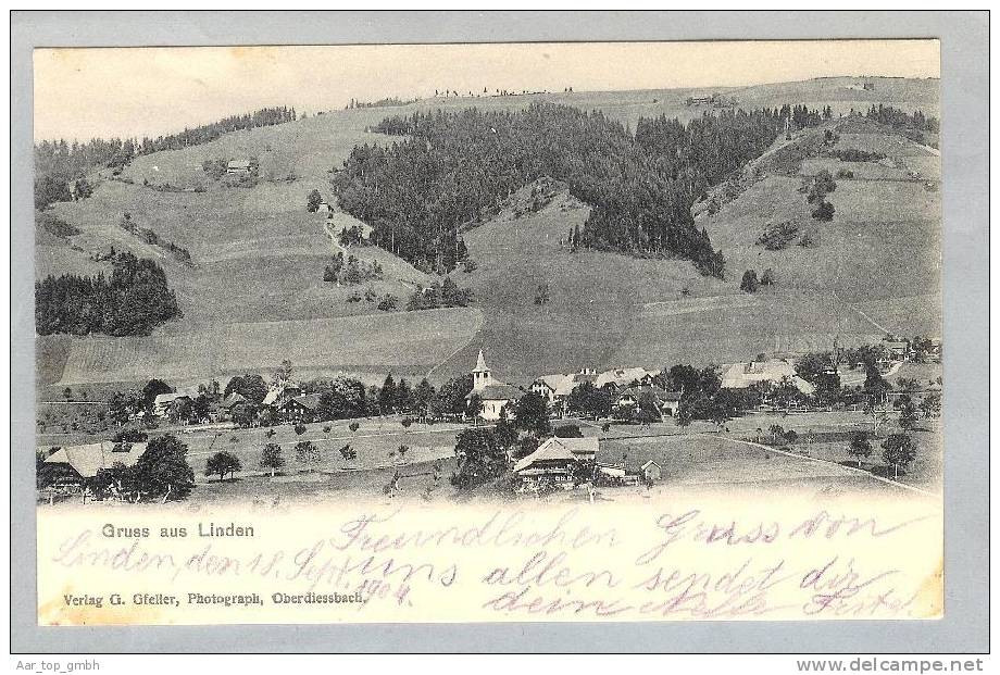 BE LINDEN BEI THUN 1904-09-18 Foto G.Gfeller - Linden