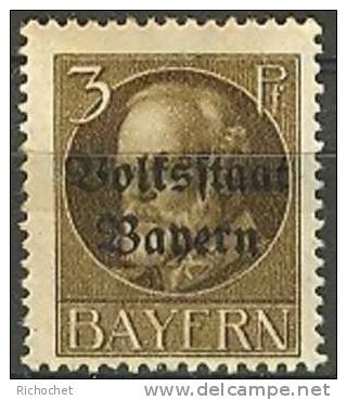 Bavière N° 116 Obl. - Mint