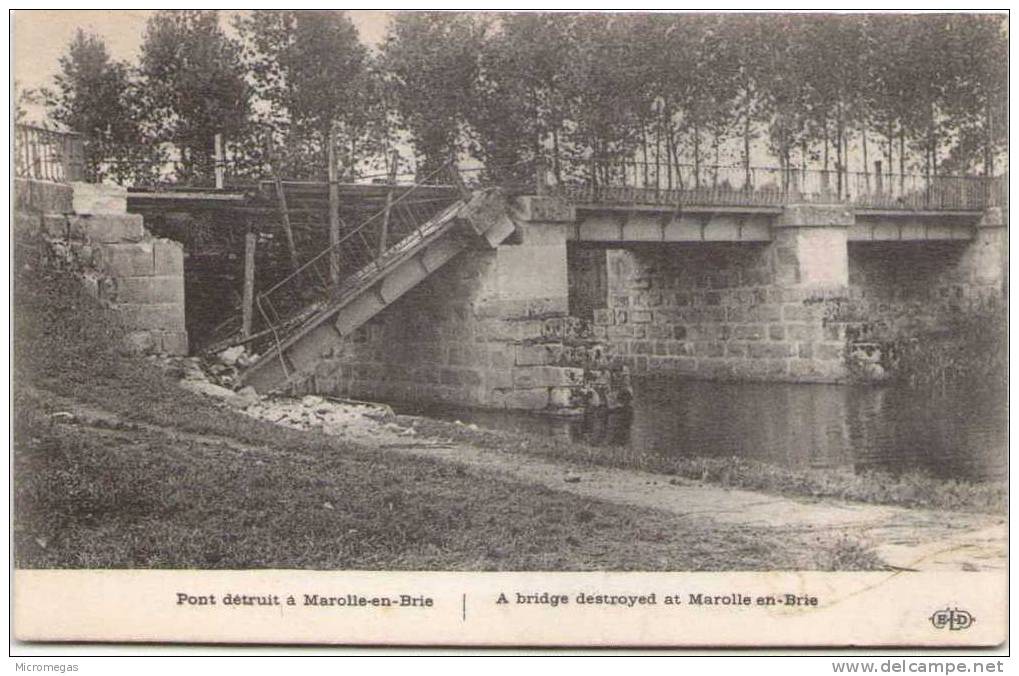 Pont Détruit  à Marolle-en-Brie - Marolles En Brie