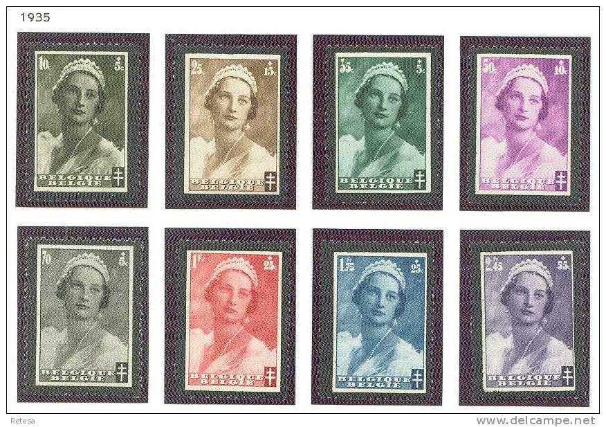 BELGIE  ROUWZEGELS  KONINGIN ASTRID  1935 ** - Ungebraucht