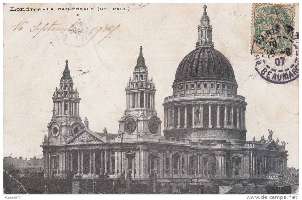 Cp , ANGLETERRE , LONDRES , La Cathédrale (St-Paul) - St. Paul's Cathedral