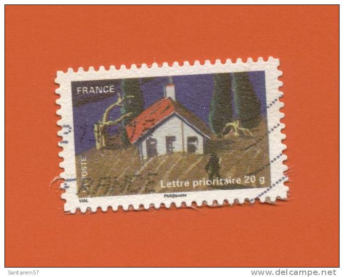 Timbre Oblitéré Used Stamp Selo Carimbado Fête Du Timbre 2011 - Carnet De 12 Timbres Auto-adhésifs Timbre 11 FRANCE 2011 - Gebraucht