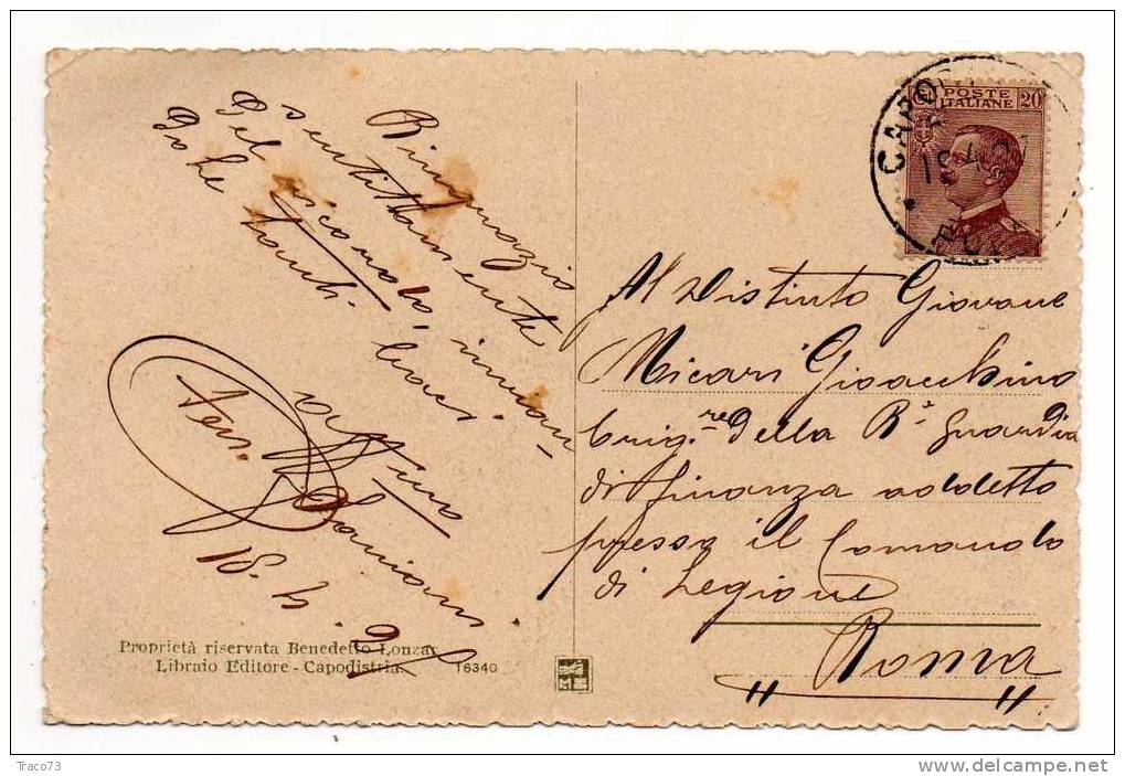 CAPODISTRIA  /   IL Porto  -  Viaggiata 18.4.1927 - Michetti Cent. 20 Isolato - Storia Postale