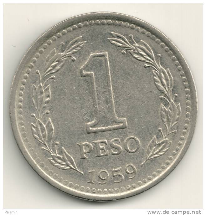 Argentina   1  Peso   KM#57    1959 - Argentine