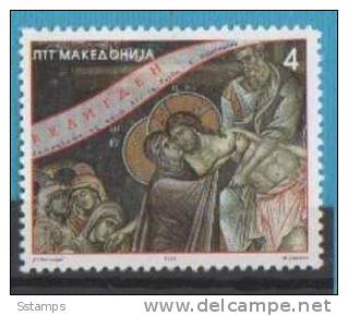 1995MZ-MACEDONIA MAKEDONIJA MAKEDONIEN   RELIGIONE  PASQUA    STAMPS PER COLLECTIONE NEVER HINGED - Pâques