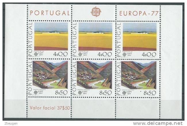 PORTUGAL  1977 EUROPA CEPT  MS  MNH - 1977