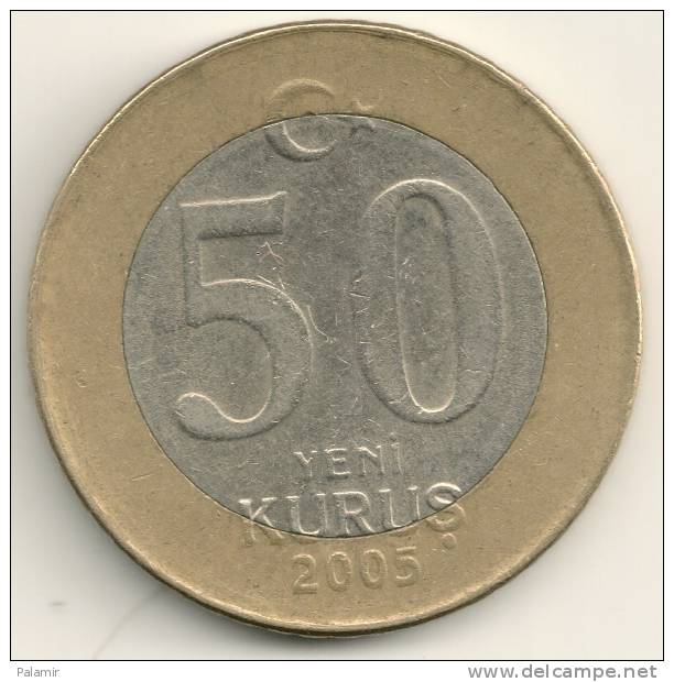 Turkey  50 New Kurus  KM#1168   2005 - Türkei