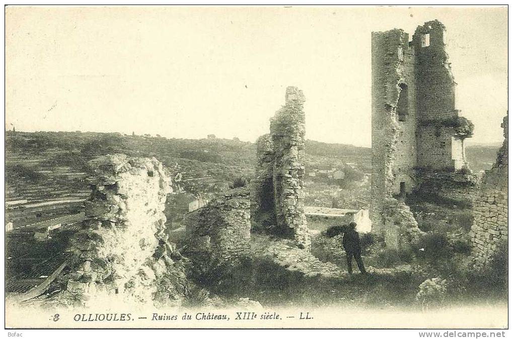 FRANCE  83 Ollioules Ruines Du Château    (il Peut Y Avoir 2 Scans) - Ollioules