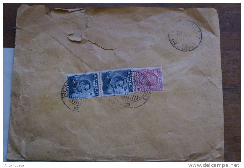 ITALIA 1913 - LETTERA ESPRESSO VIAGGIATA - Storia Postale (Posta Aerea)