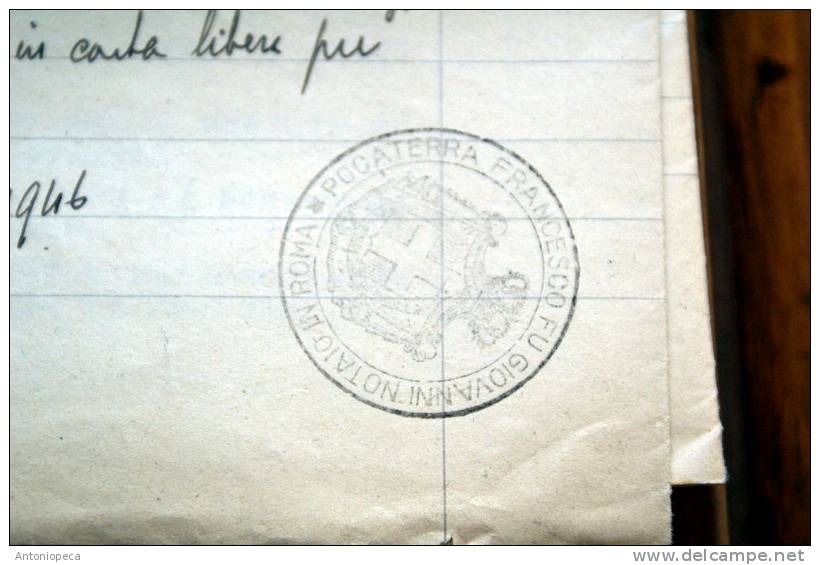 ITALIA 1946 - MARCA DA BOLLO SU  DOCUMENTO ORIGINALE - Revenue Stamps