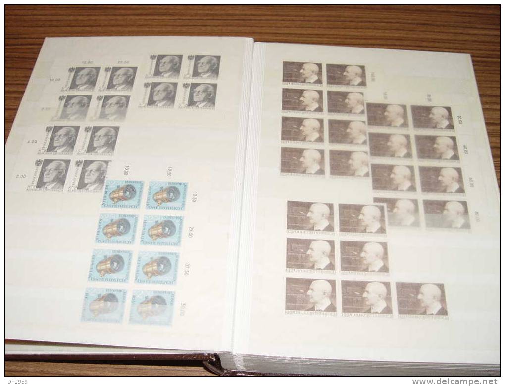 POSTEN LOT BOGENTEILE ÖSTERREICH AUTRICHE AUSTRIA ETWA 1300 BRIEFMARKEN MEIST 20ger OBERRAND BOGEN TEILE - Ungebraucht