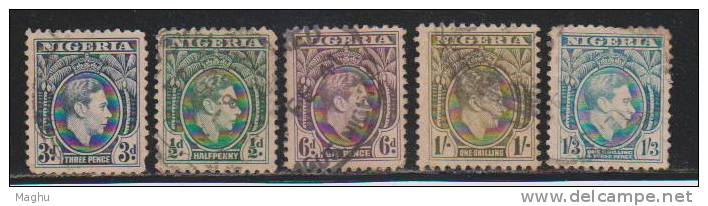 Nigeria Used 1938, KG VI, 5v - Nigeria (...-1960)